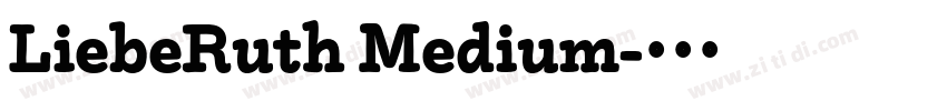 LiebeRuth Medium字体转换
